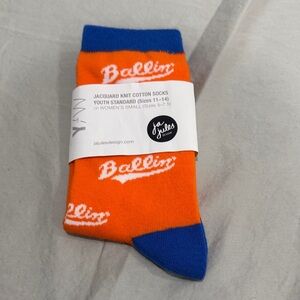 BRAND NEW WITH TAGS Orange and Blue Ballin' Socks